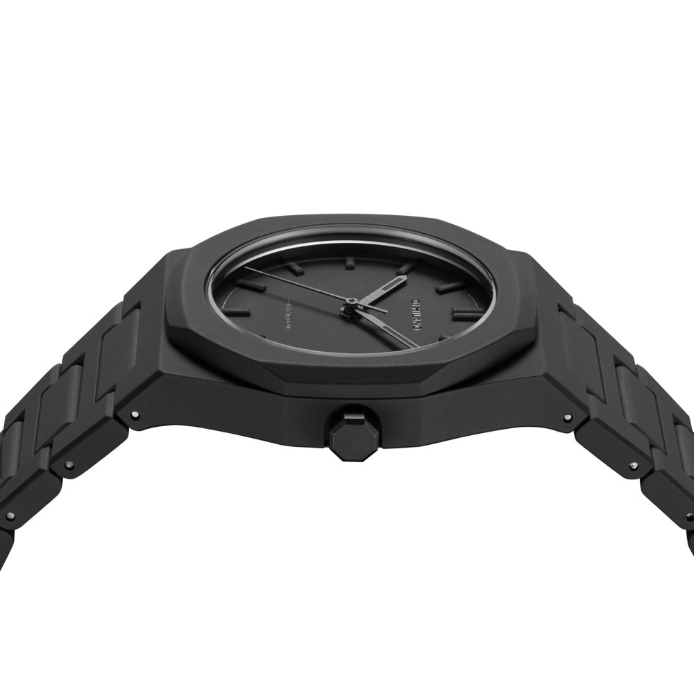 Unisex Polycarbon Black 37mm Watch