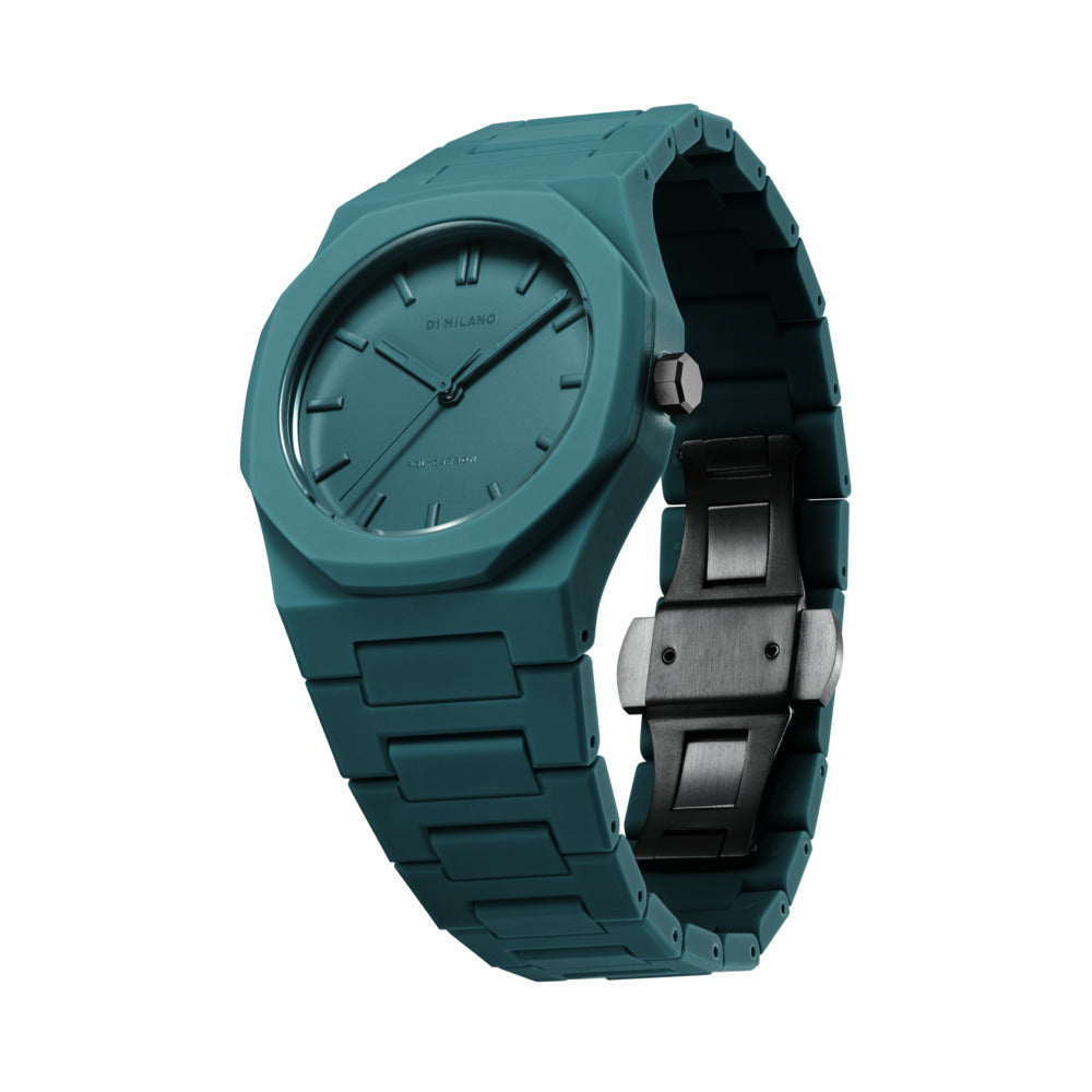 Unisex Polycarbon Green 37mm Watch