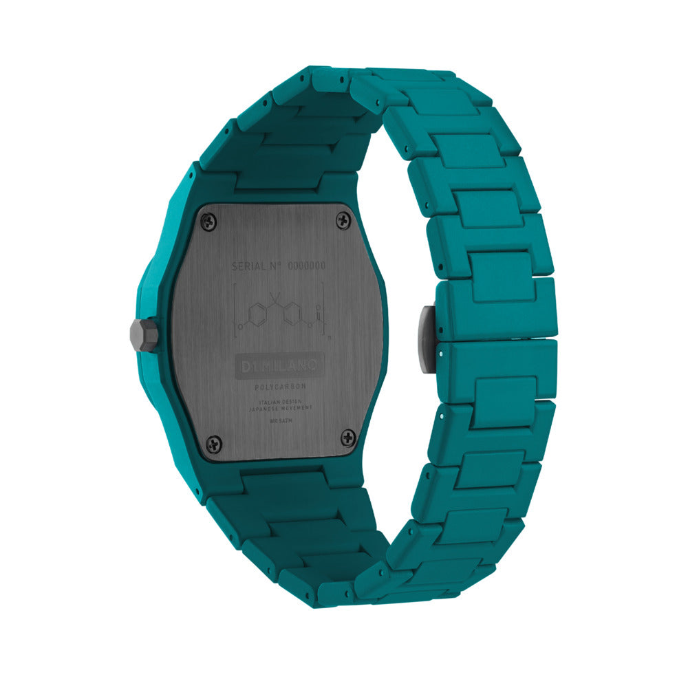 Unisex Polycarbon Green 37mm Watch