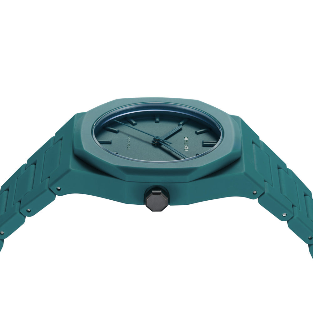 Unisex Polycarbon Green 37mm Watch