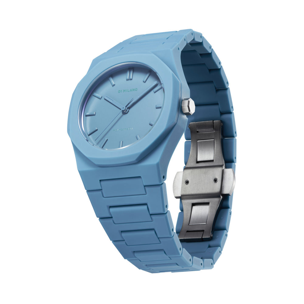 Unisex Polycarbon Blue 37mm Watch