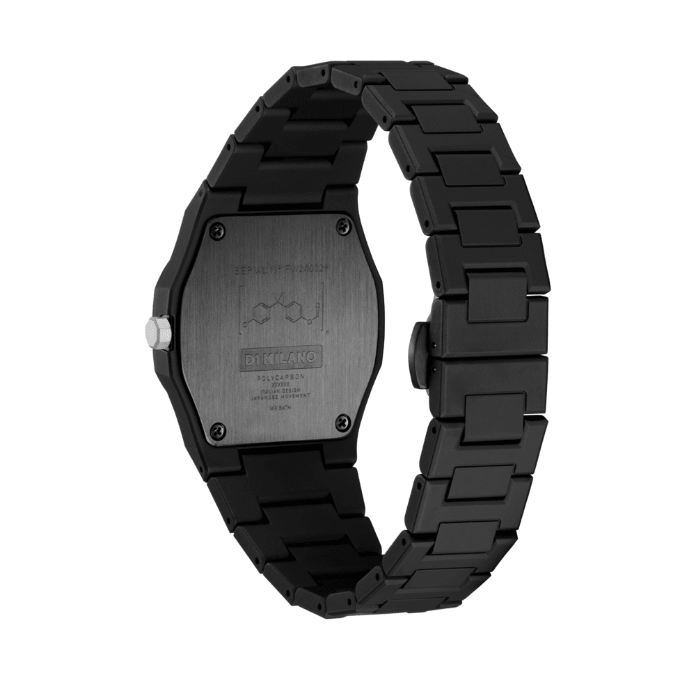 Unisex Polycarbon Black 36mm Watch