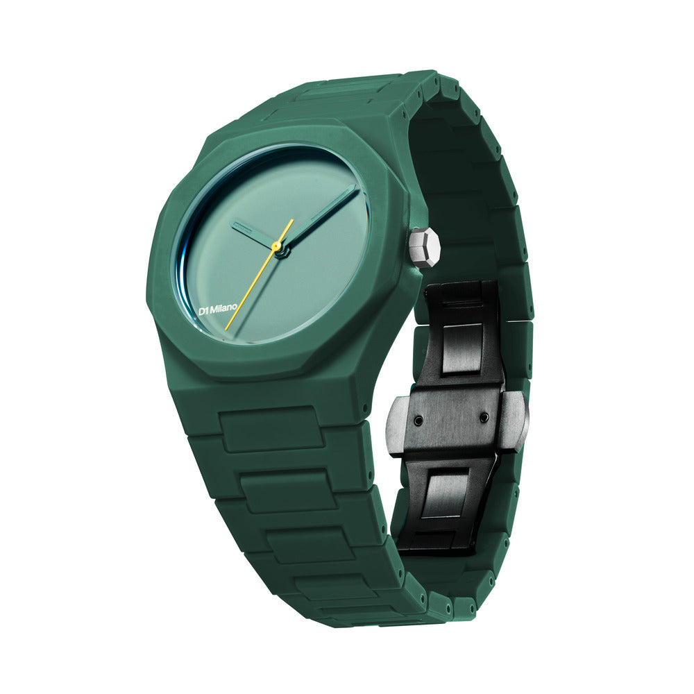 Unisex Polycarbon Green 37mm Watch