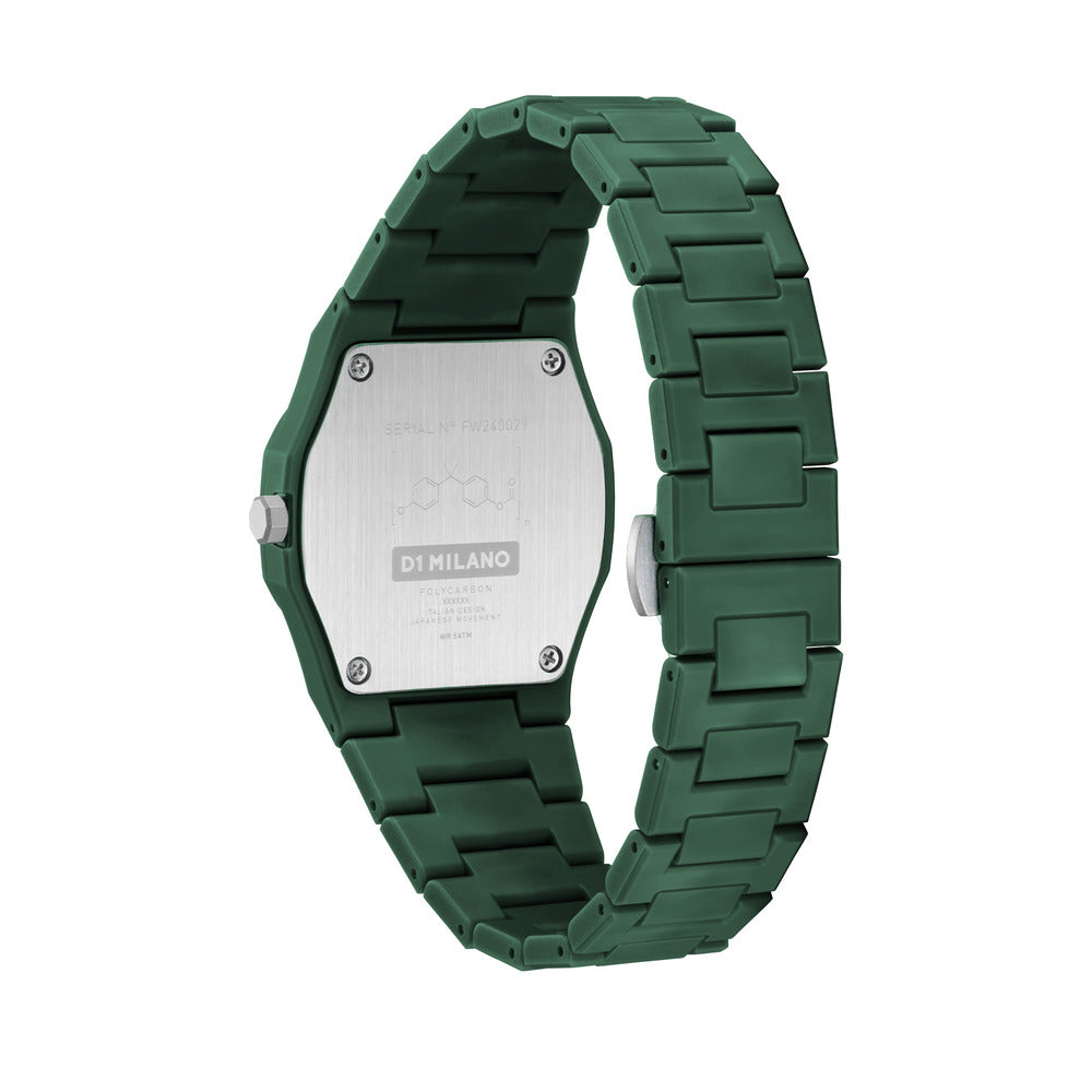 Unisex Polycarbon Green 37mm Watch