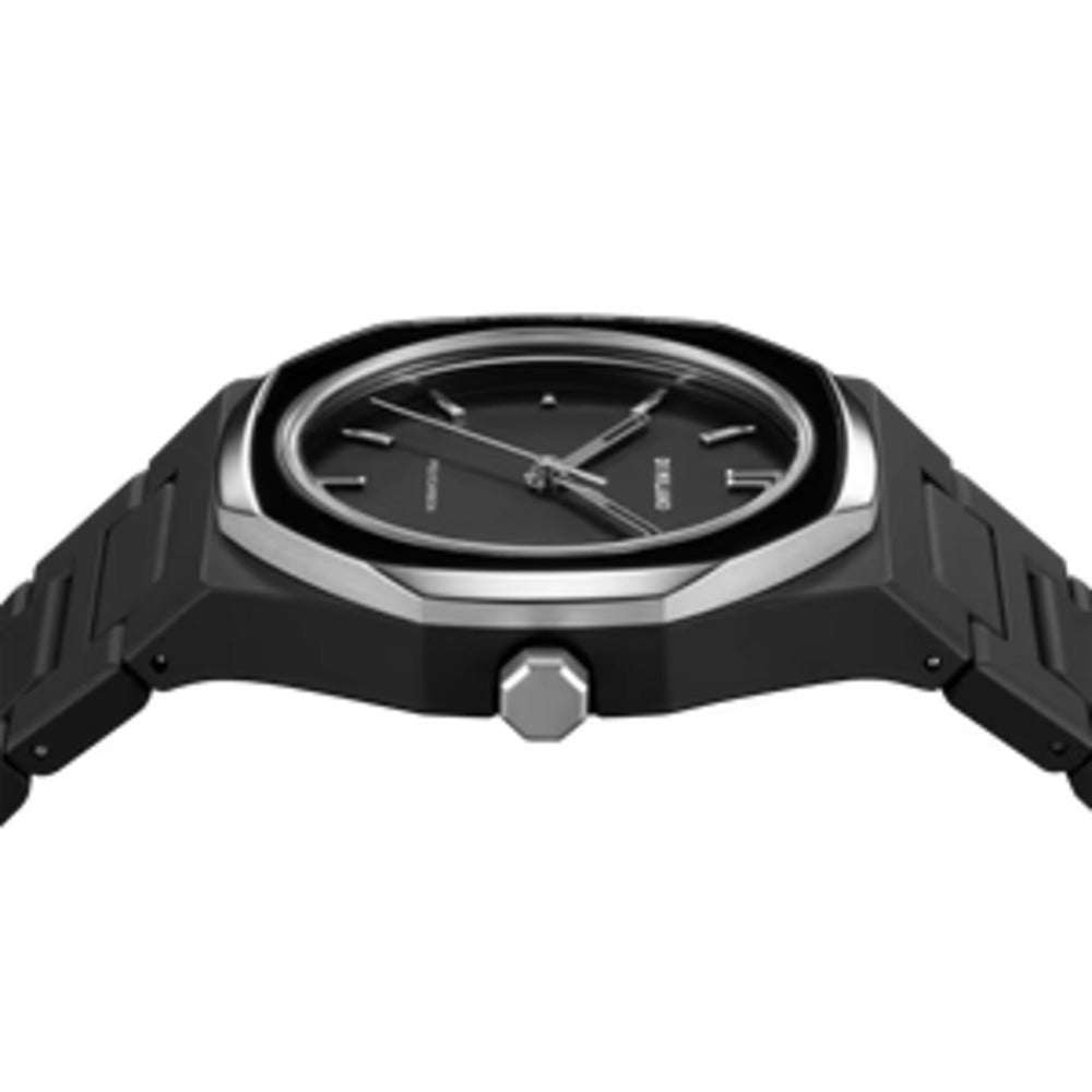 Unisex Polycarbon Black 37mm Watch