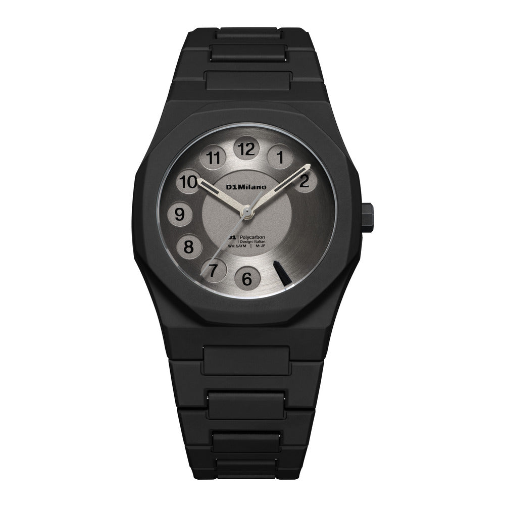 Men Polycarbon Black Watch