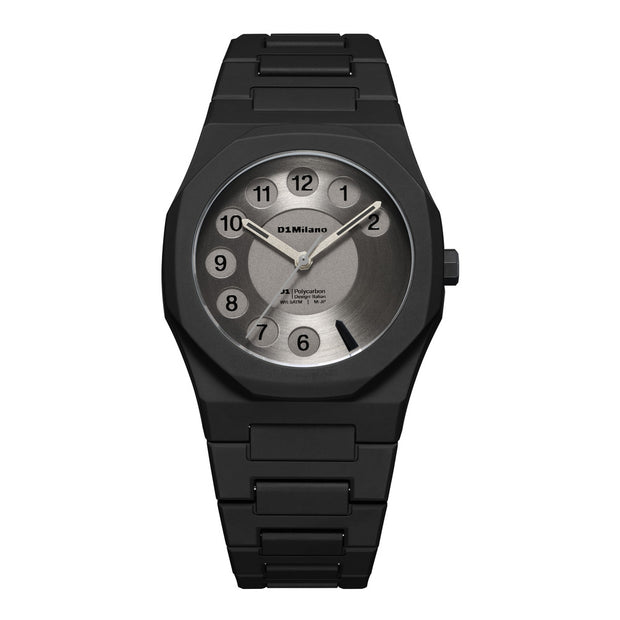 Men Polycarbon Black Watch