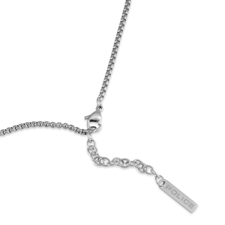 Men Ceramica I Silver Necklace