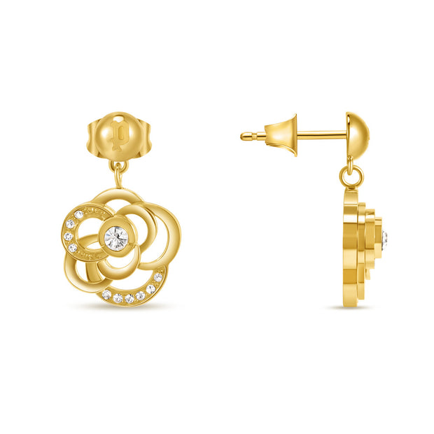 Women Stonerose Gold Earring