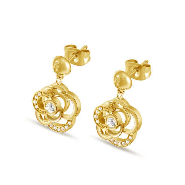 Women Stonerose Gold Earring