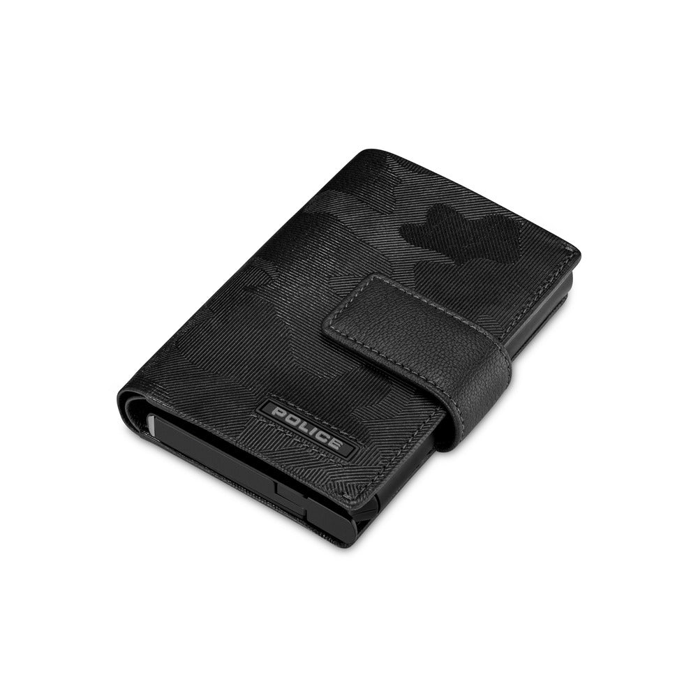 Men Automatic Black Card Holder