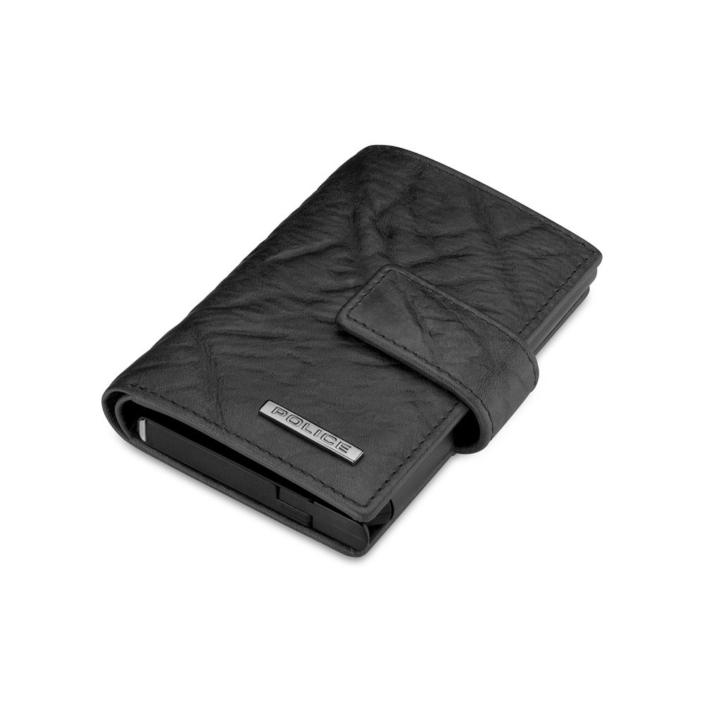 Men Automatic Black Card Holder