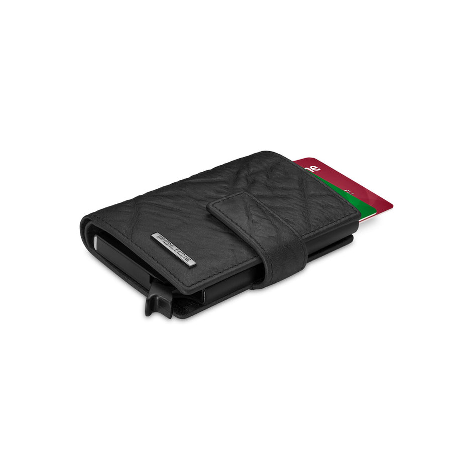 Men Automatic Black Card Holder