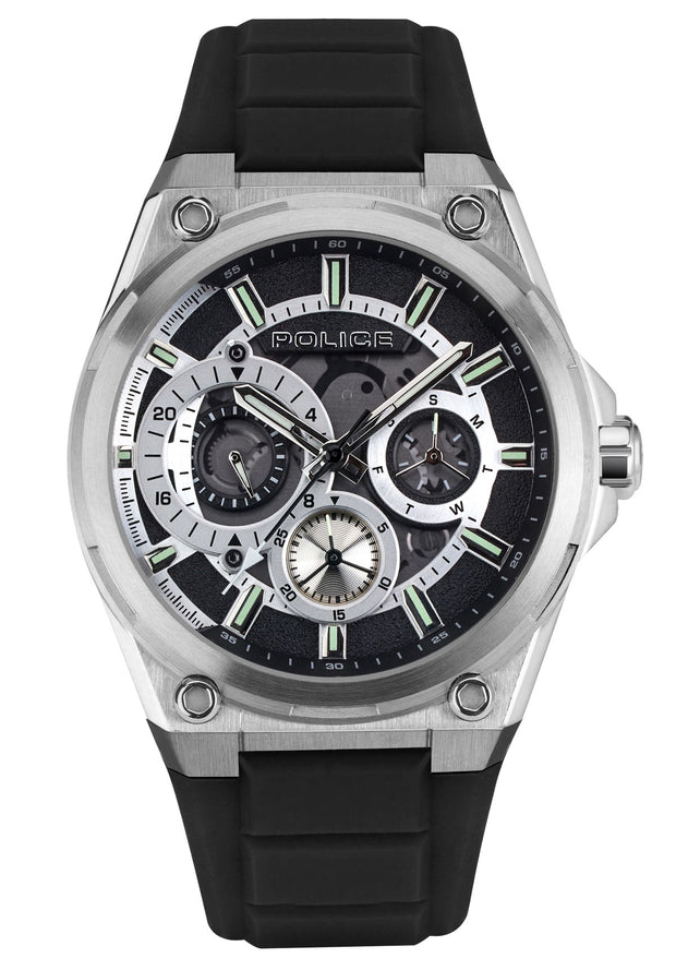 طقم ساعة مع صندوق للرجال