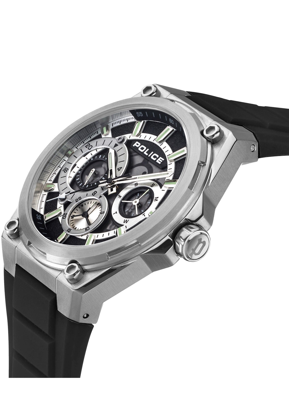 طقم ساعة مع صندوق للرجال