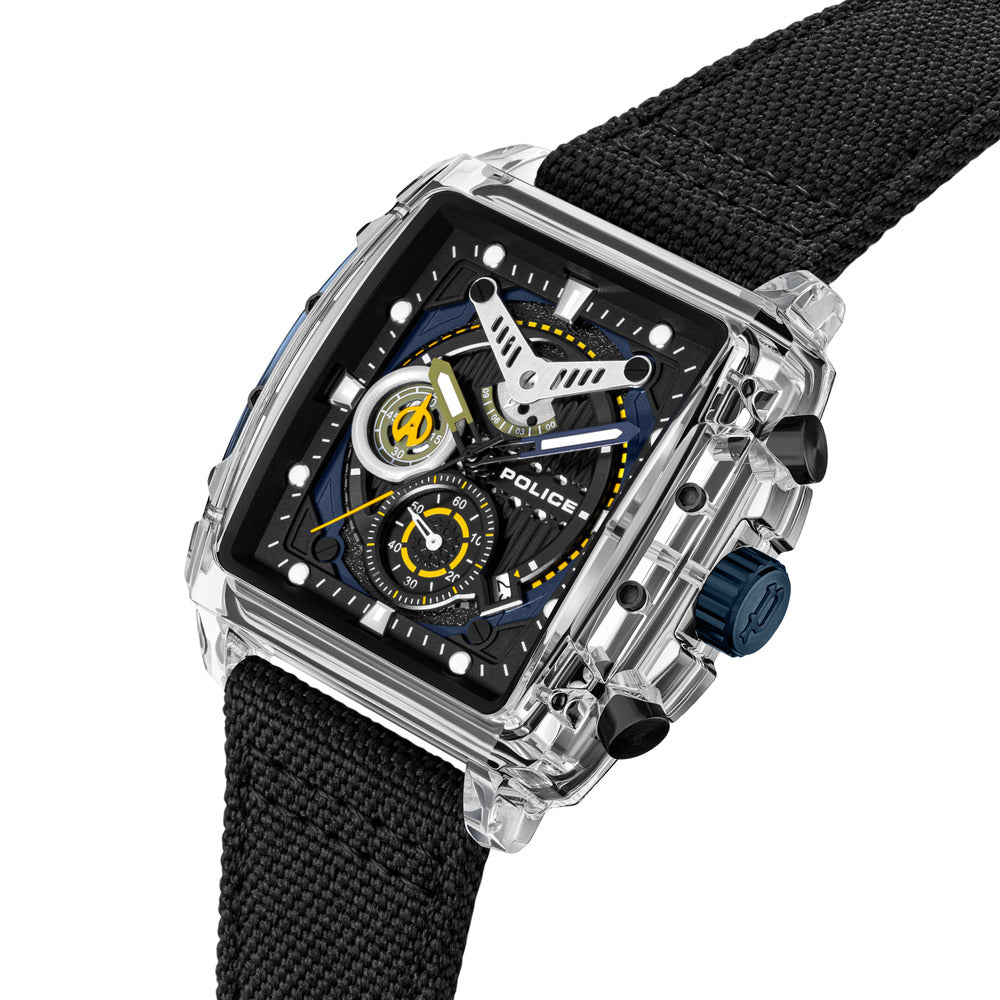 ساعة كلوت سوداء رجالية