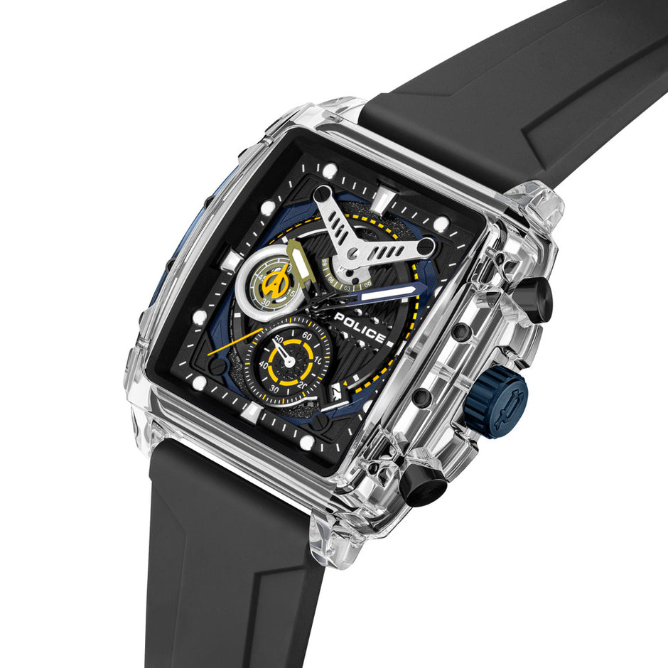 ساعة كلوت سوداء رجالية