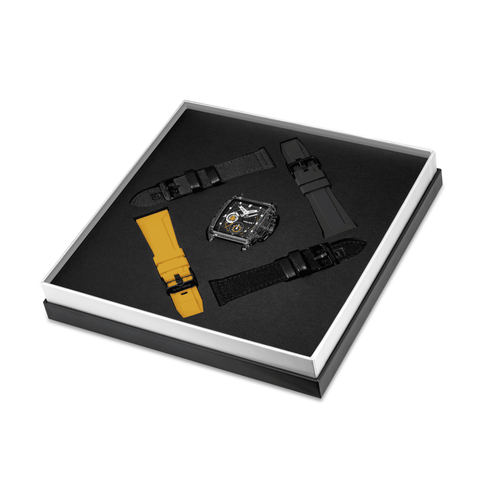 ساعة كلوت سوداء رجالية