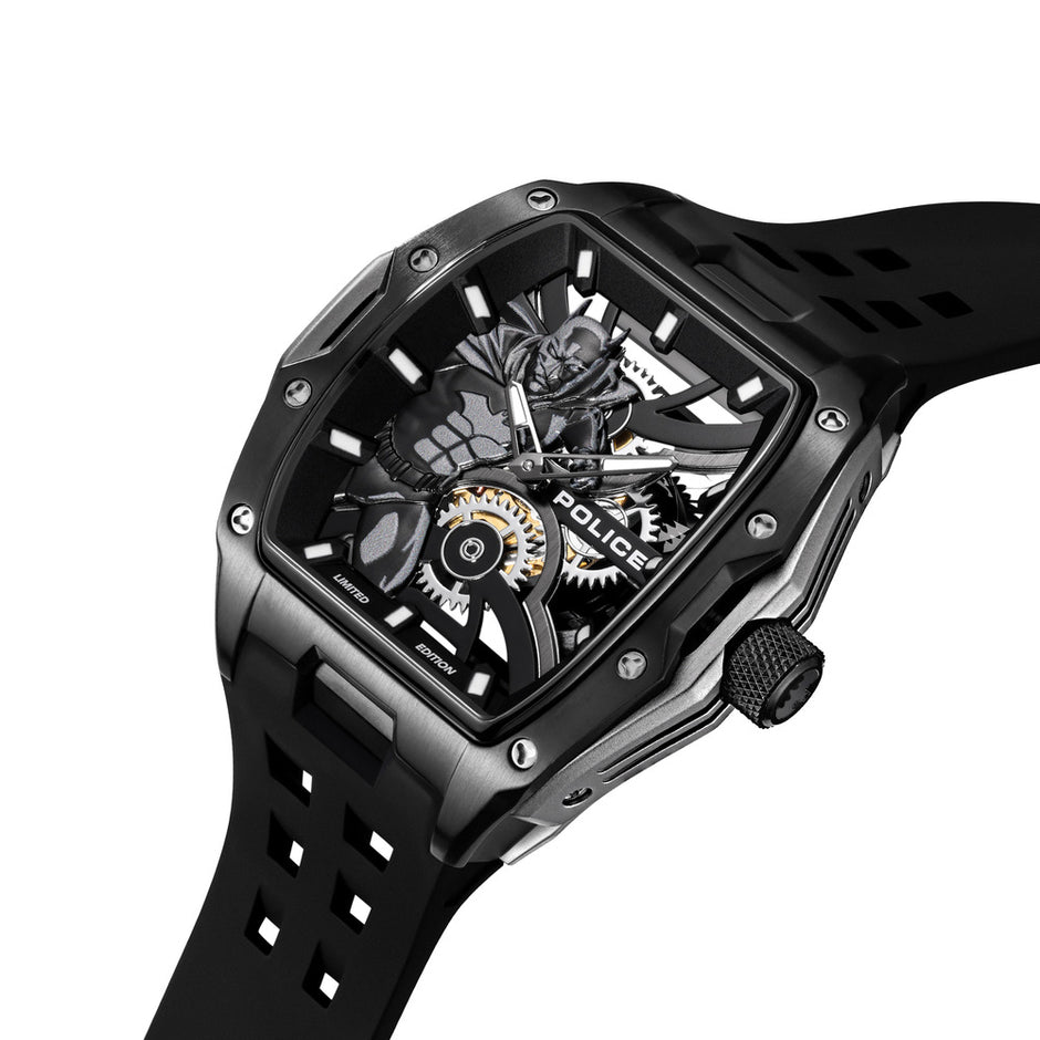 ساعة باتمان للرجال باللون الفضي  مم