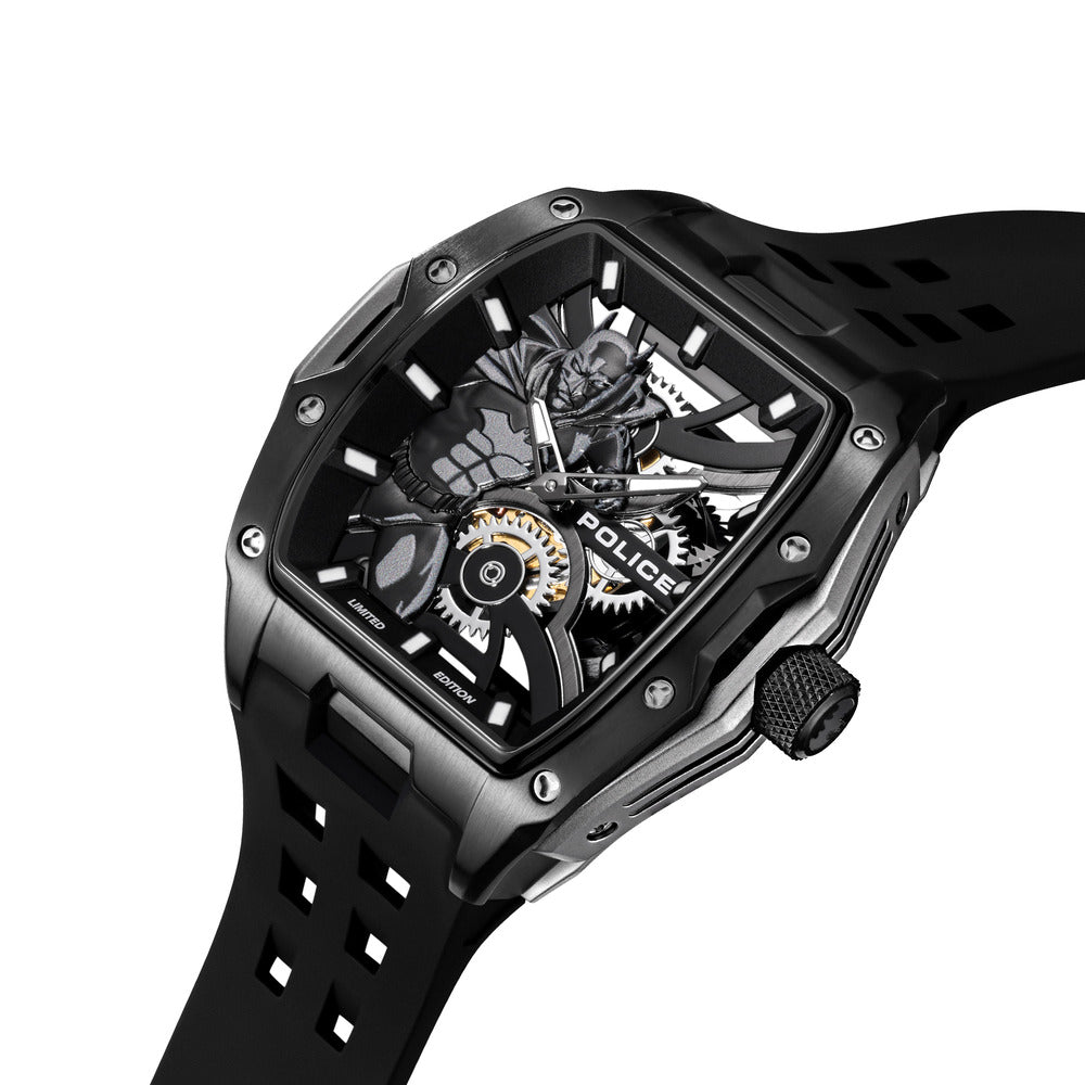 ساعة باتمان للرجال باللون الفضي  مم