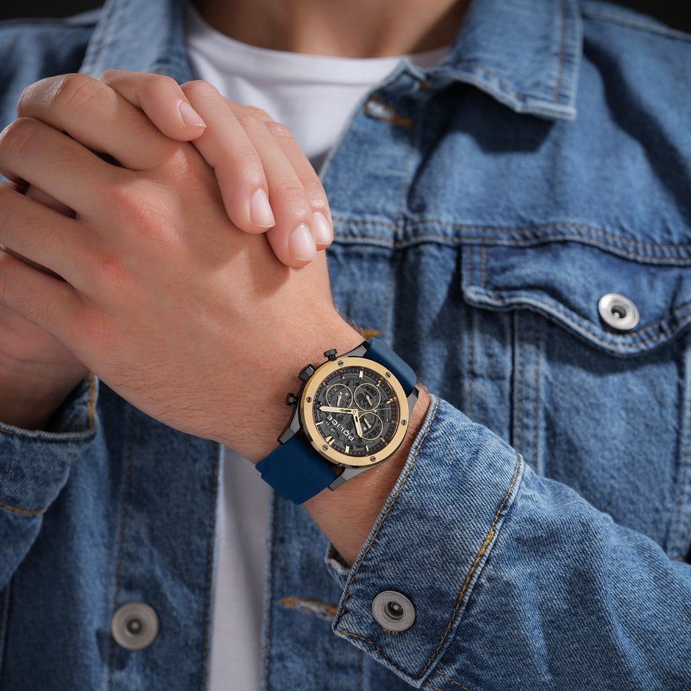 Men Knotty Blue Watch