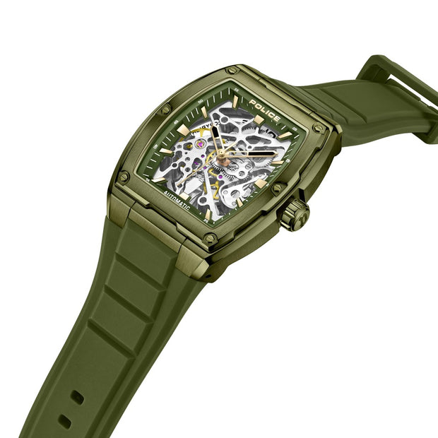 Men Green Silicone Watch