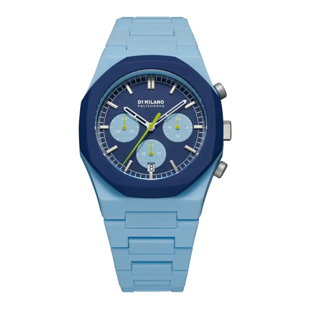 Unisex Polychrono Blue 40mm Watch