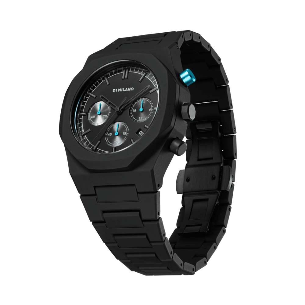 Unisex Polychrono Black 40.5mm Watch