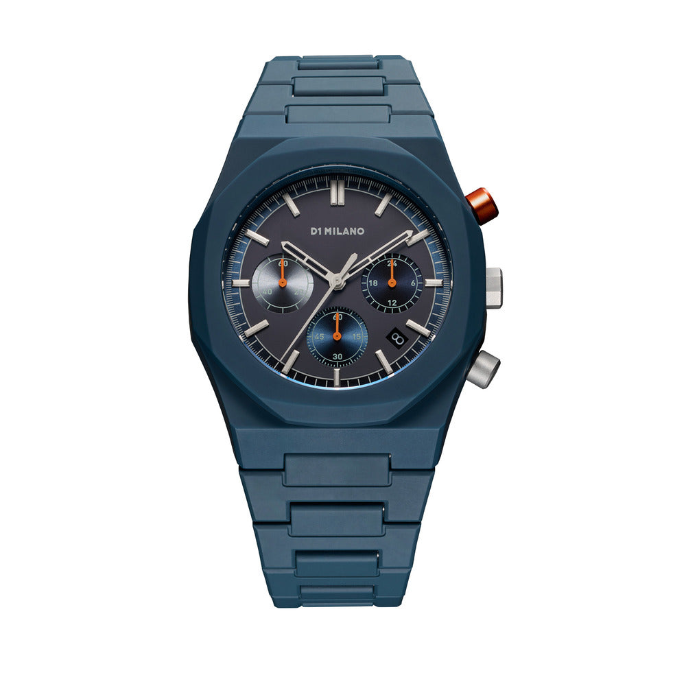 Men Polychrono Blue Watch