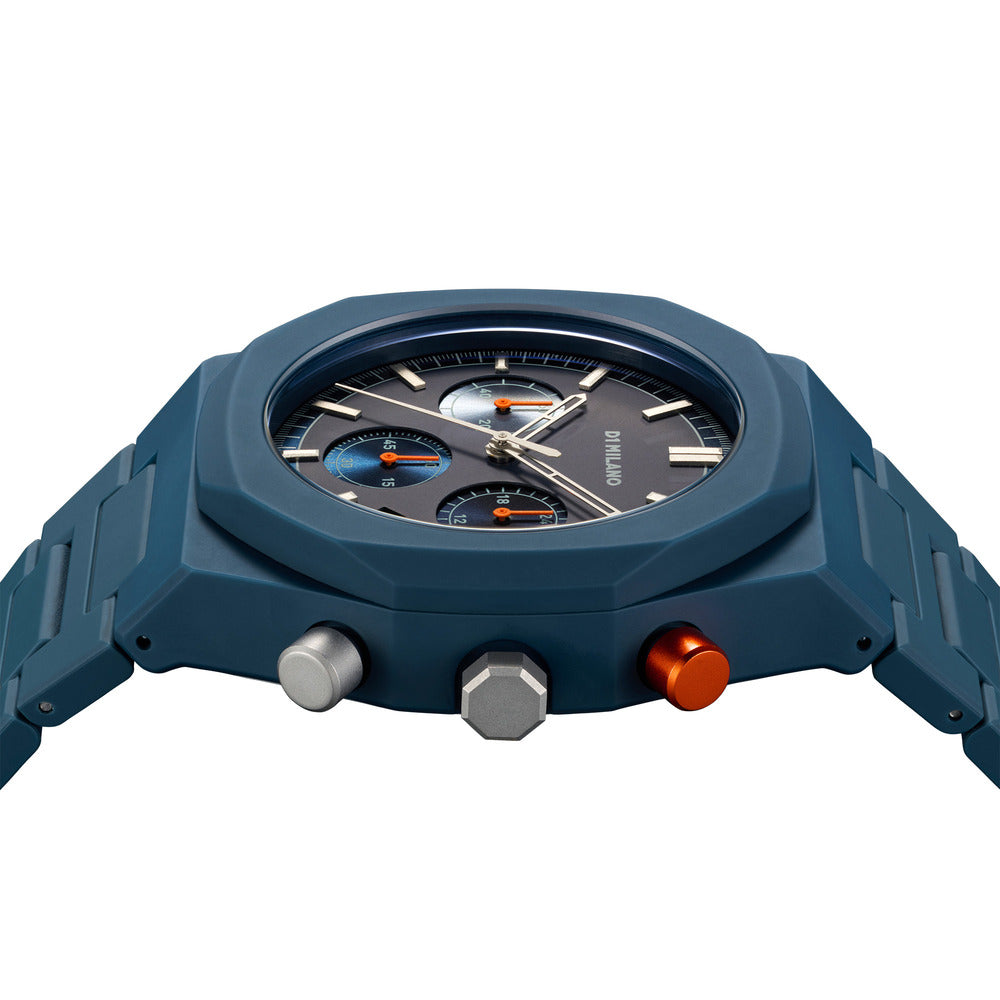 Men Polychrono Blue Watch