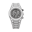 Unisex White Sketch Watch