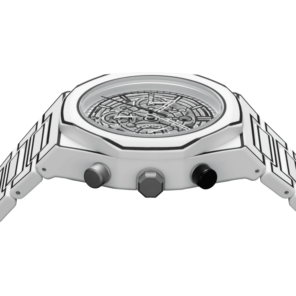 Unisex White Sketch Watch