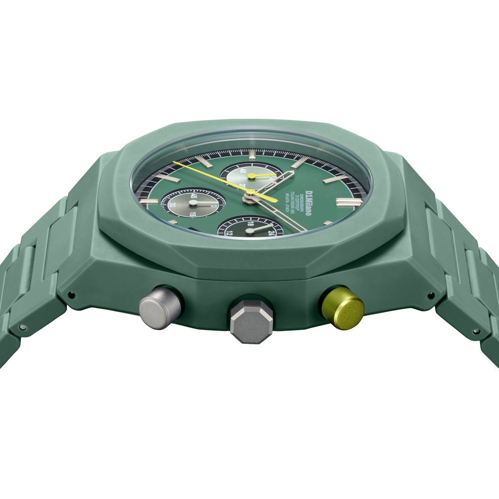 Men Polychrono Green Watch