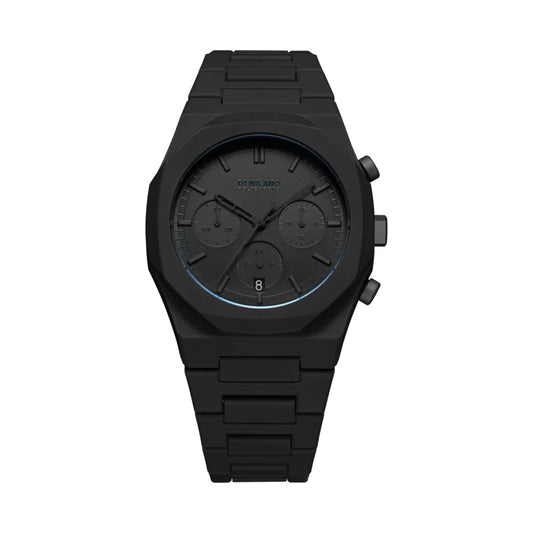 Polychrono Unisex Black 41mm Watch