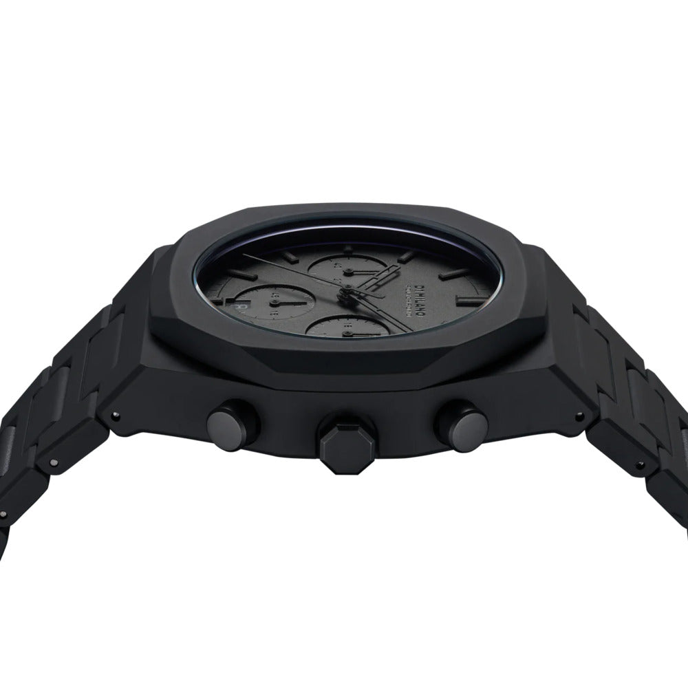 Polychrono Unisex Black 41mm Watch