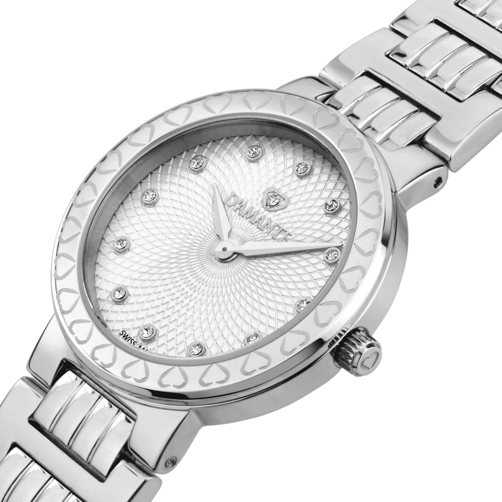 Women Logo Silver 30mm Watch