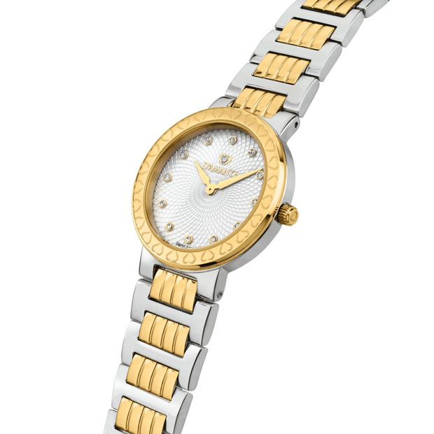 Women Logo Two Tone Watch