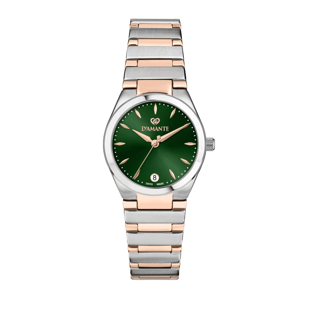 Women Design Rose Gold/Silver 30mm Watch