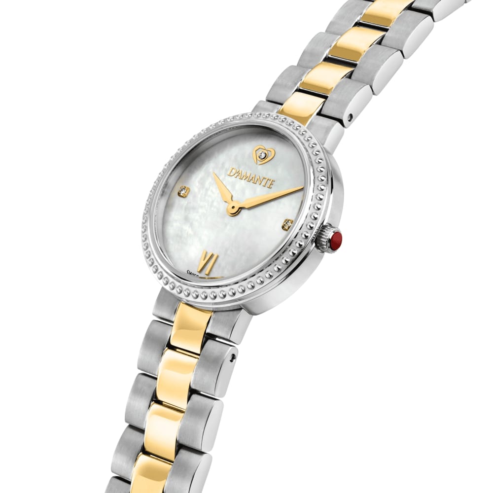 Women Precious Gold/Silver 28mm Watch