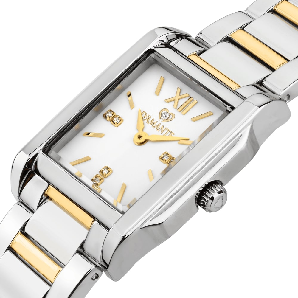 Women Square Gold/Silver Watch