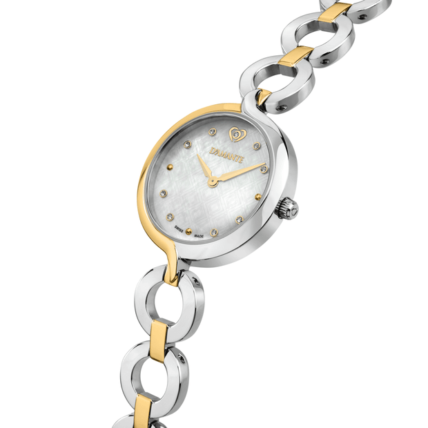 Women Sinuous Golden Watch