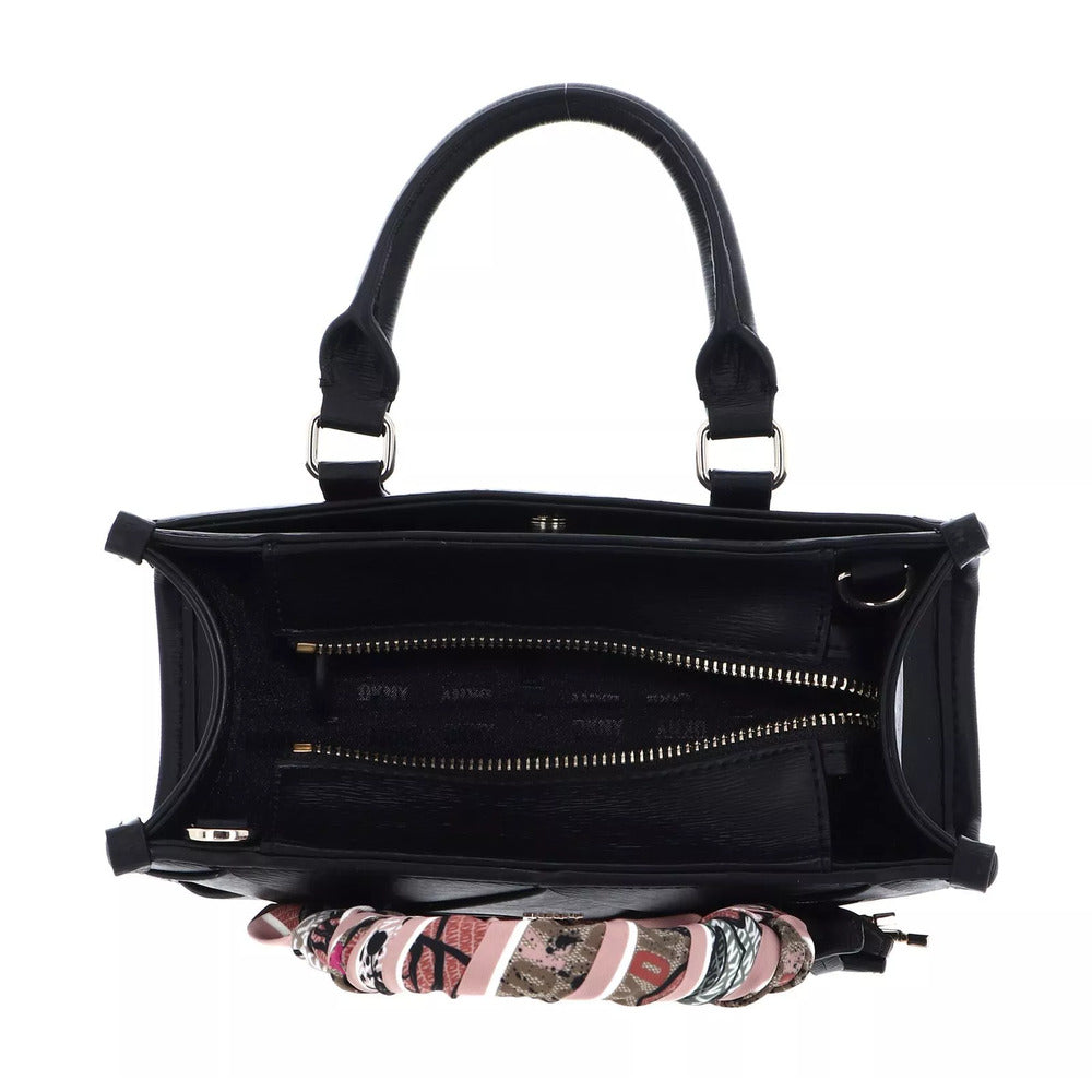 Women Black/Gold Satchel Bag