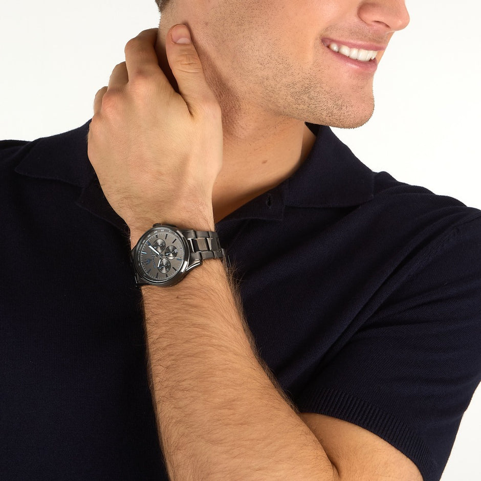 Men Dark Edition Grey Watch