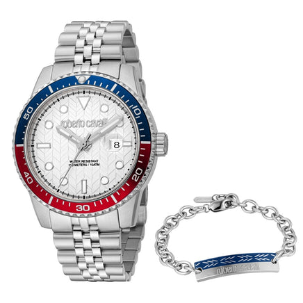 Men Uomo Trend Ii Silver Watch Set