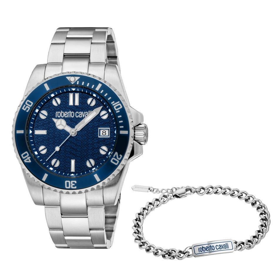 Men Marte Silver Watch Set