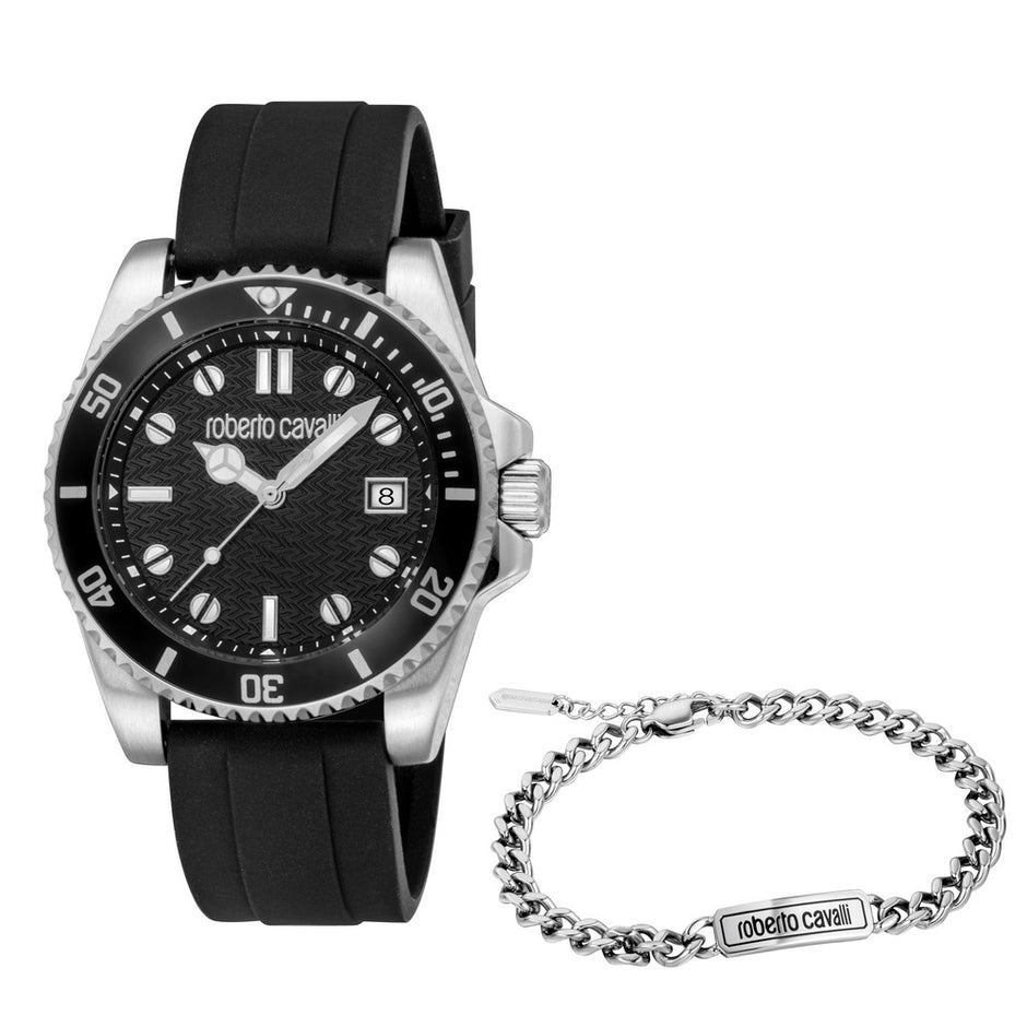 Men Marte Black Watch Set