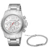 Men Potenza Silver Watch Set