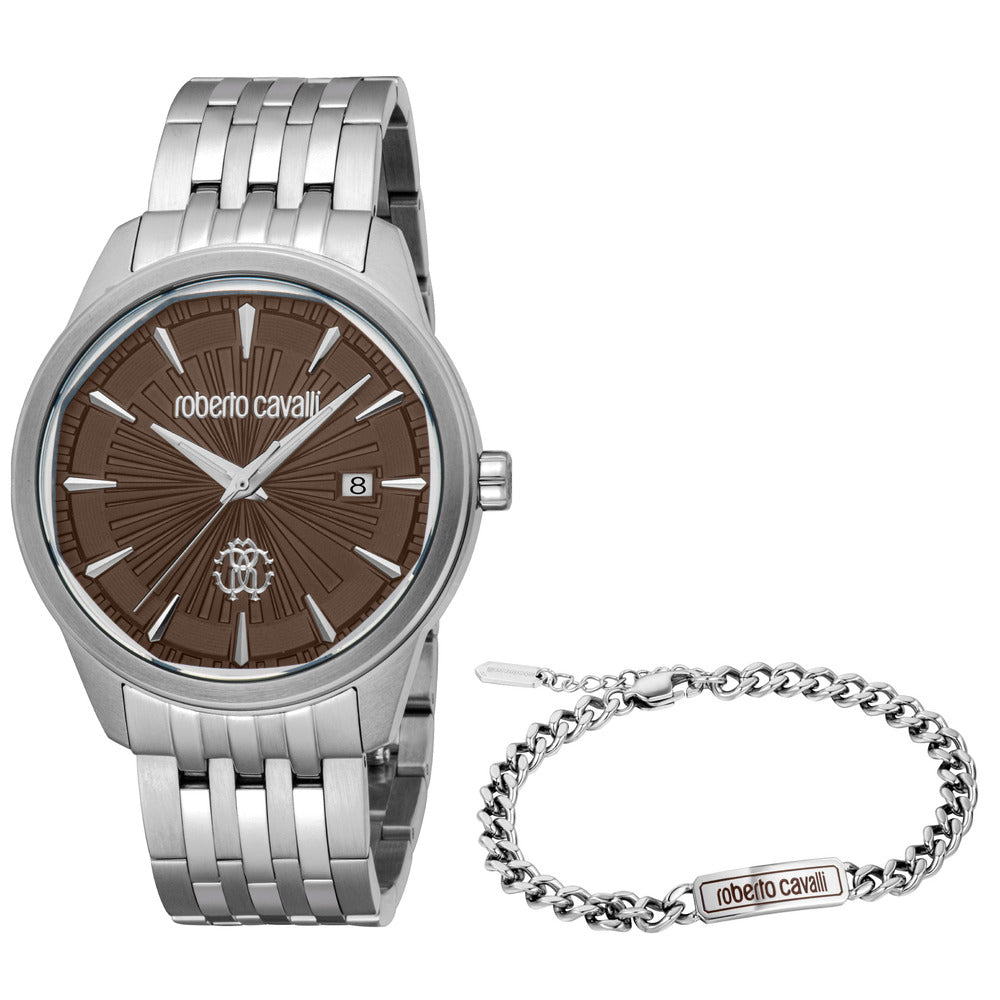 Men Trionfo Silver Watch Set