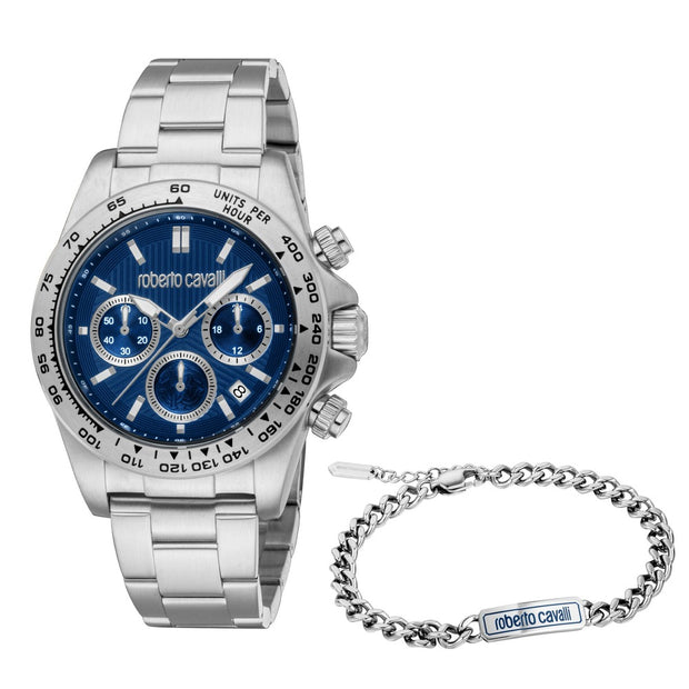 Men Fiero Silver Watch Set