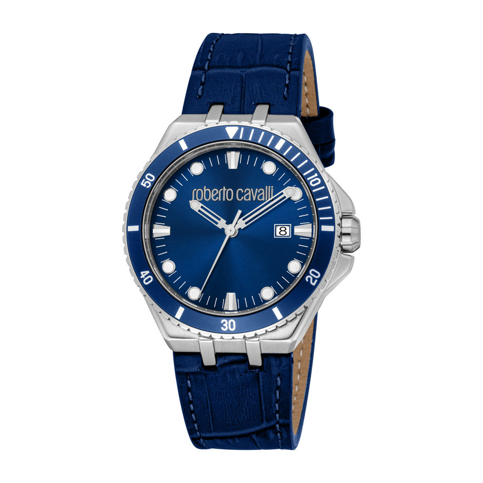 Men Virtu Dark Blue Watch Set